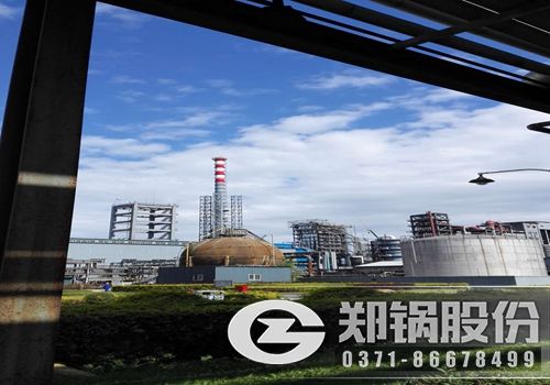 吉林化工廠120噸/小時三廢混燃余熱蒸汽鍋爐項目現場圖