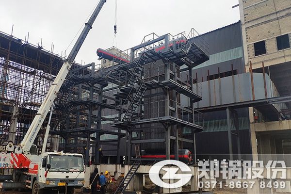 遼寧霍錦2x14t/h碳素回轉窯余熱鍋爐項目