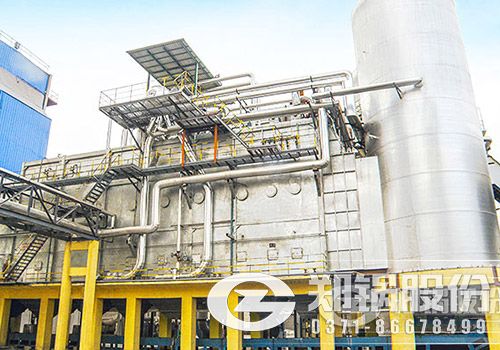河南化工行業60噸三廢混燃余熱鍋爐項目