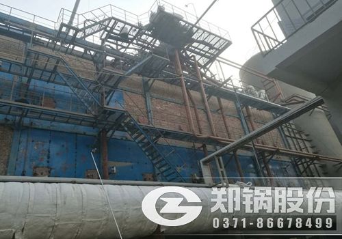 河北唐山化工行業75噸/小時隧道式三廢余熱鍋爐項目安裝現場圖